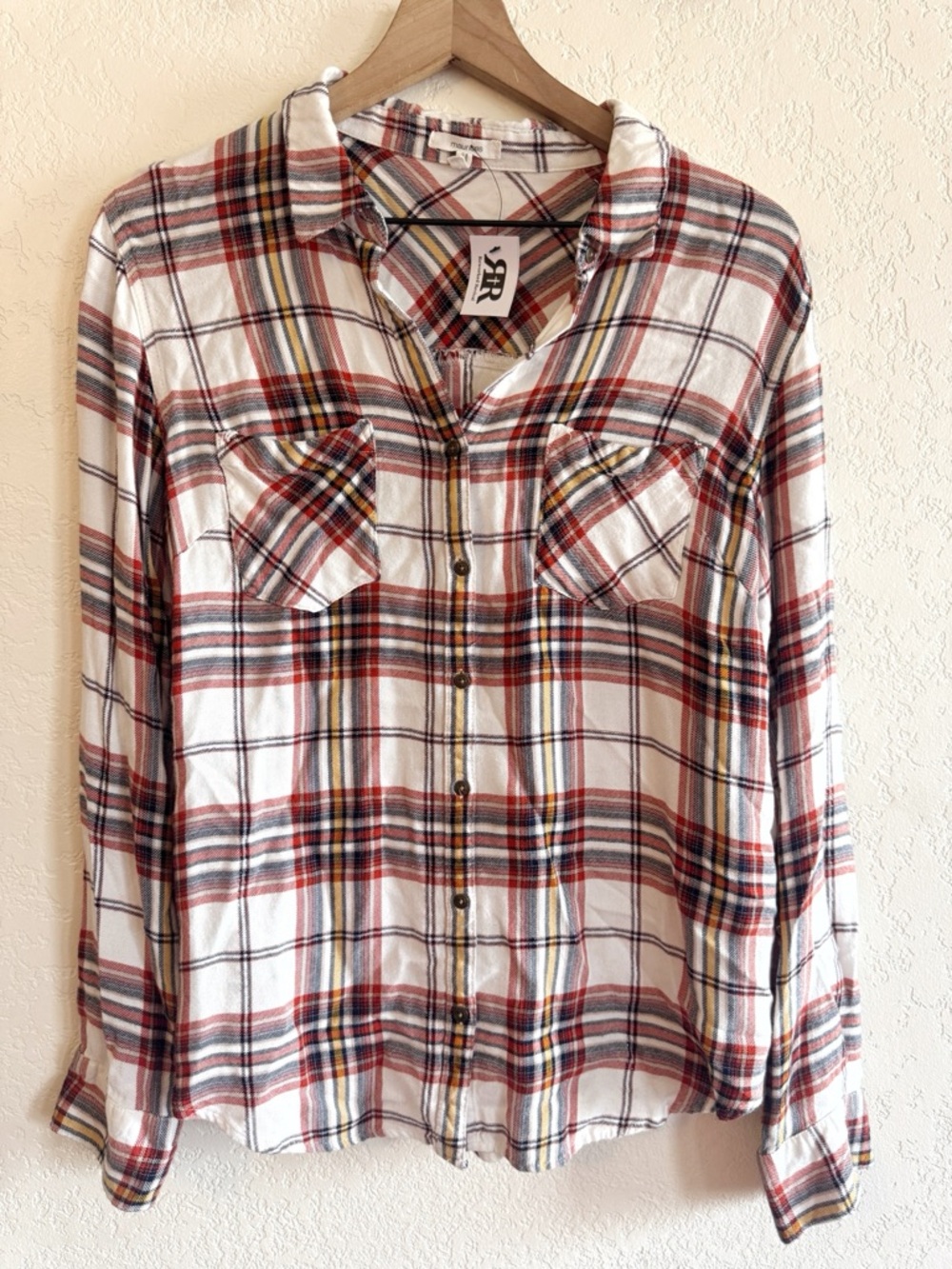Maurice’s | plaid button down flannel | L